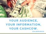 Your Audience, Your Information, Your CashCow.